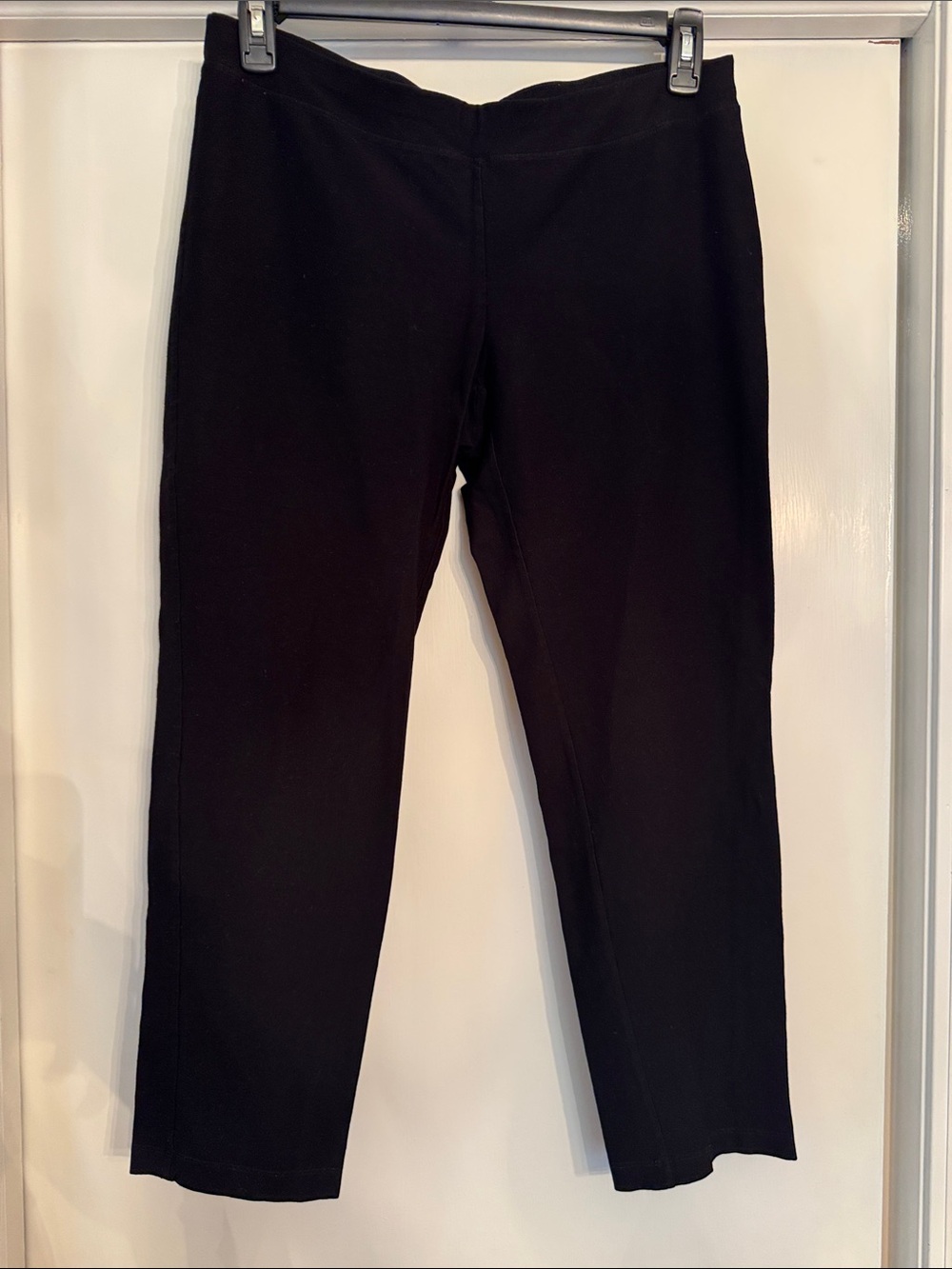 Eileen Fisher Black Knit Pull-On Pants